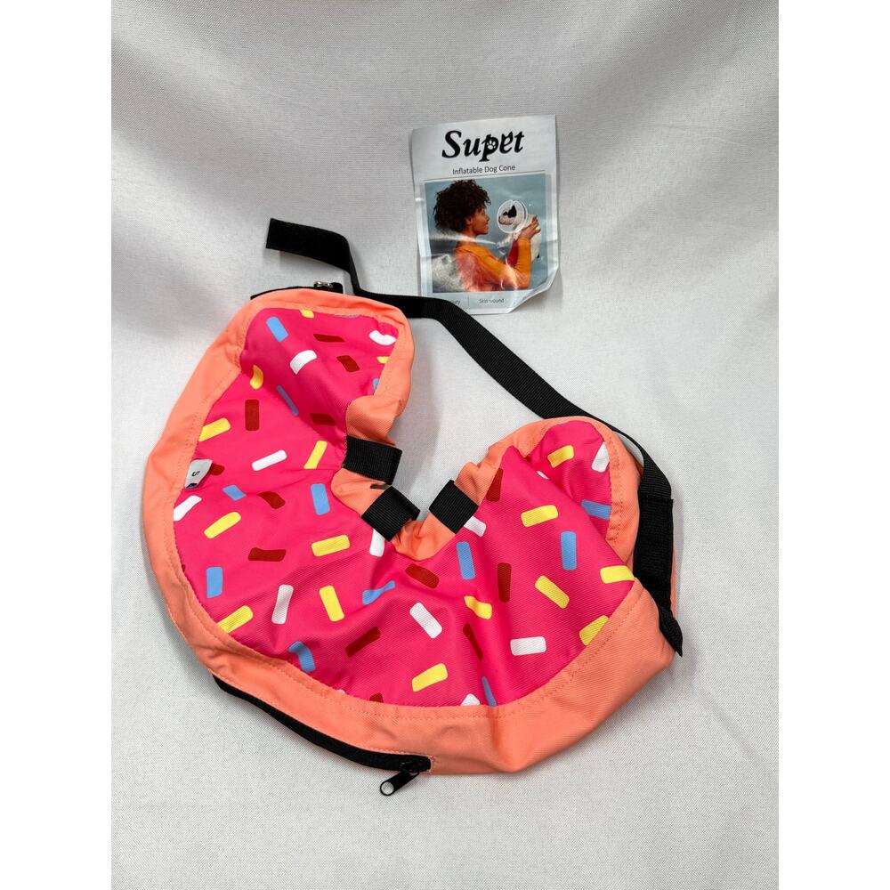 Small Inflatable Dog Donut Collar Recovery Cone for Cats Dogs New